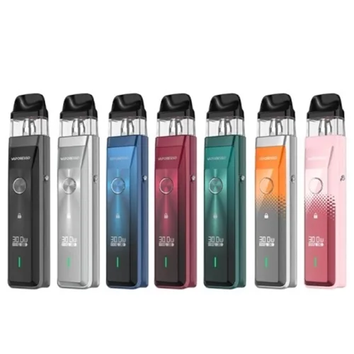 Vaporesso XROS Pro vape kit in sleek silver with a compact design and 1200mAh battery for extended use