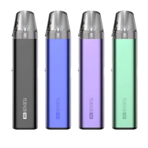 Aspire Kit Pod Flexus SE in sleek black, 3ml capacity, features a compact design with a powerful 1300mAh battery