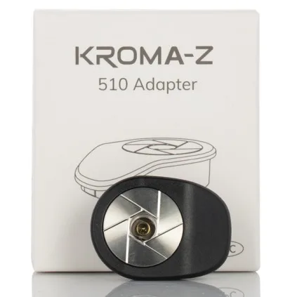 Innokin Kroma Z 510 Adapter, sleek black metal design, compact shape for seamless connection with various tanks