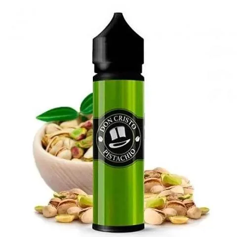 50ml bottle of Don Cristo Pistachio e-liquid, featuring a sleek design and a rich green pistachio flavor profile