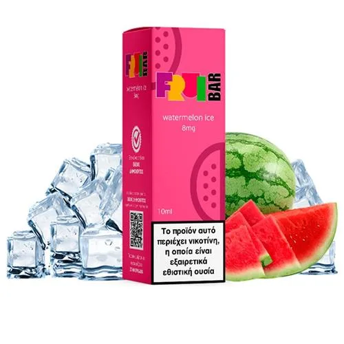 Bright pink watermelon ice e-liquid in a 10ml bottle by ALTER EGO, perfect for a refreshing vape experience