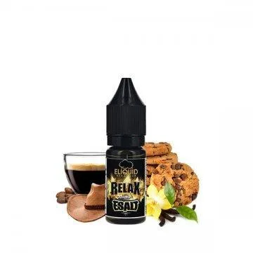 ELIQUID FRANCE Relax e-liquid in a sleek 60ml bottle, featuring a calming blue hue and a smooth, fruity flavor profile