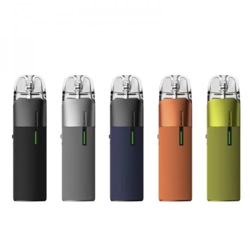 Compact black Vaporesso Luxe Q2 vape device with a sleek design and 1000mAh battery capacity