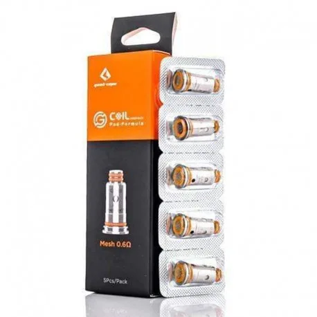 GEEK VAPE G Coil, cylindrical shape, stainless steel finish, designed for enhanced flavor and vapor production