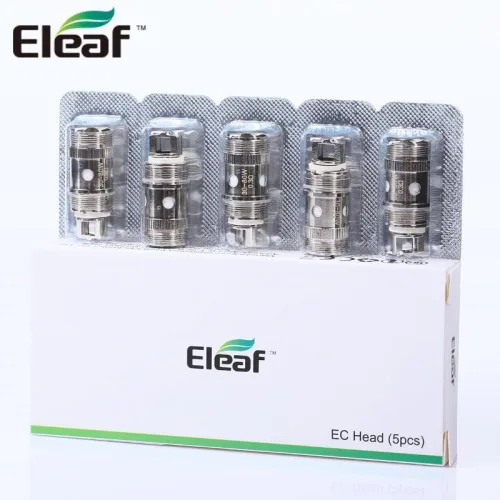 ELEAF EC Head coil in stainless steel with a sleek cylindrical shape, designed for optimal vapor production and flavor