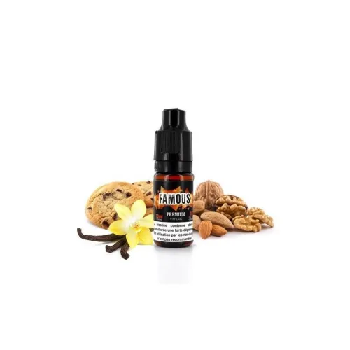 ELIQUID FRANCE Famous e-liquid in a sleek 60ml bottle, featuring a vibrant red and gold design with a rich fruit blend flavor