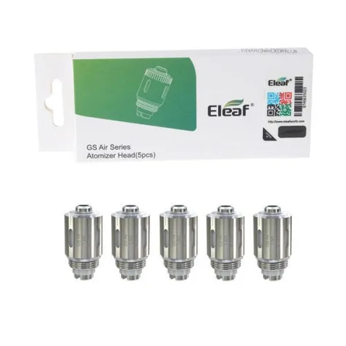 ELEAF GS Coil in stainless steel, cylindrical shape, designed for optimal vapor production and flavor enhancement