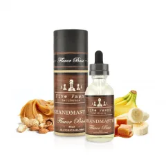 Five Pawns Grandmaster e-liquid in a sleek glass bottle with a dark label featuring elegant gold accents