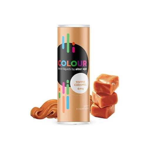 ALTER EGO Toffee Caramel hair color, a warm, rich caramel shade with golden undertones in a creamy formula