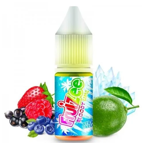 10ml bottle of Bloody Lime with vibrant green liquid, featuring a sleek design and a dropper cap for precise application