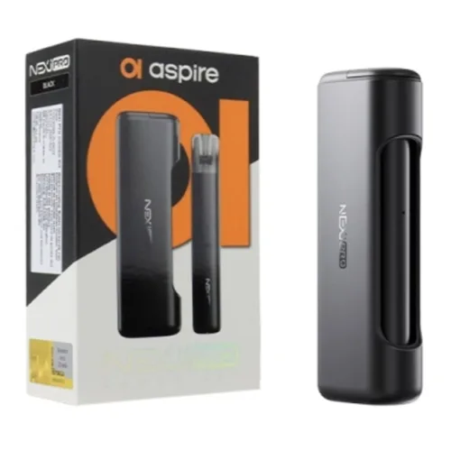 Aspire Nexi Pro Kit in sleek black, featuring a compact 2ml pod and a powerful 350/1650mAh battery