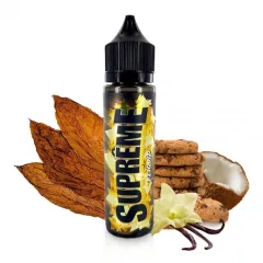 Supreme Flavor Shots by ELIQUID FRANCE, vibrant red bottle with a sleek design, perfect for enhancing e-liquid flavors