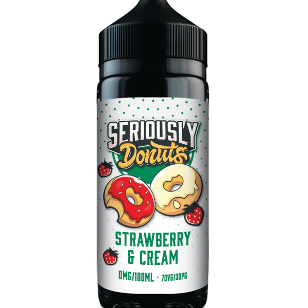 Strawberry & Cream Shortfill E-Liquid by Seriously Donuts 100ml